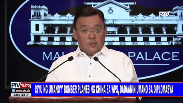 #PTVNEWS: Isyu ng umano'y bomber planes ng China sa WPS, dadaanin umano sa diplomasya
