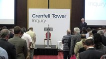 Grenfell inquiry opens with 72 second silence of remembrance