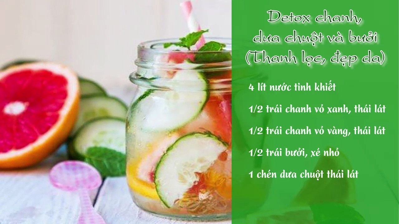 8 loại detox vừa ngon vừa tốt cho sức khỏe