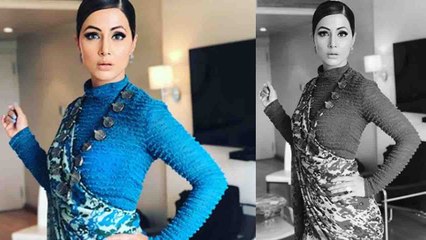 Hina Khan LOOKS Glamorous in Saree at Rajiv Gandhi Excellence Award | Boldsky