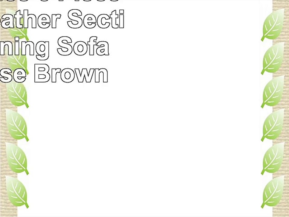 Homelegance 6 Piece Bonded Leather Sectional Reclining Sofa with Chaise Brown