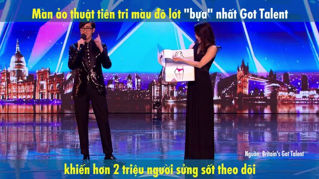 Màn ảo thuật tiên tri màu đồ lót bựa nhất Got Talent khiến hơn 2 triệu người sửng sốt theo dõi