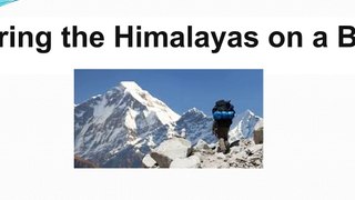 Exploring the Himalayas on a Budget