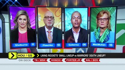 Houston Rockets' small lineup vs. Golden State Warriors' 'Death Lineup' | Around the Horn | ESPN