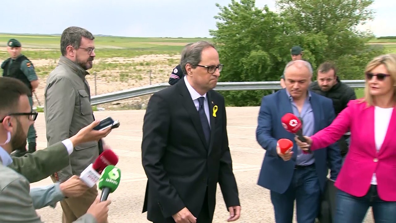 Torra visita a los políticos encarcelados y pide su libertad