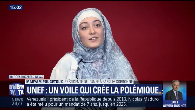Mon voile n'a aucune fonction politique , répond la présidente de l'Unef qui a créé la polémique