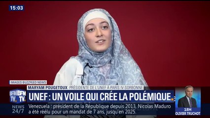 "Mon voile n'a aucune fonction politique", répond la présidente de l'Unef qui a créé la polémique