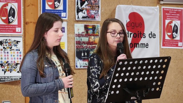 Plaidoiries 2018 - Les esclaves modernes, par Adèle et Anaïs