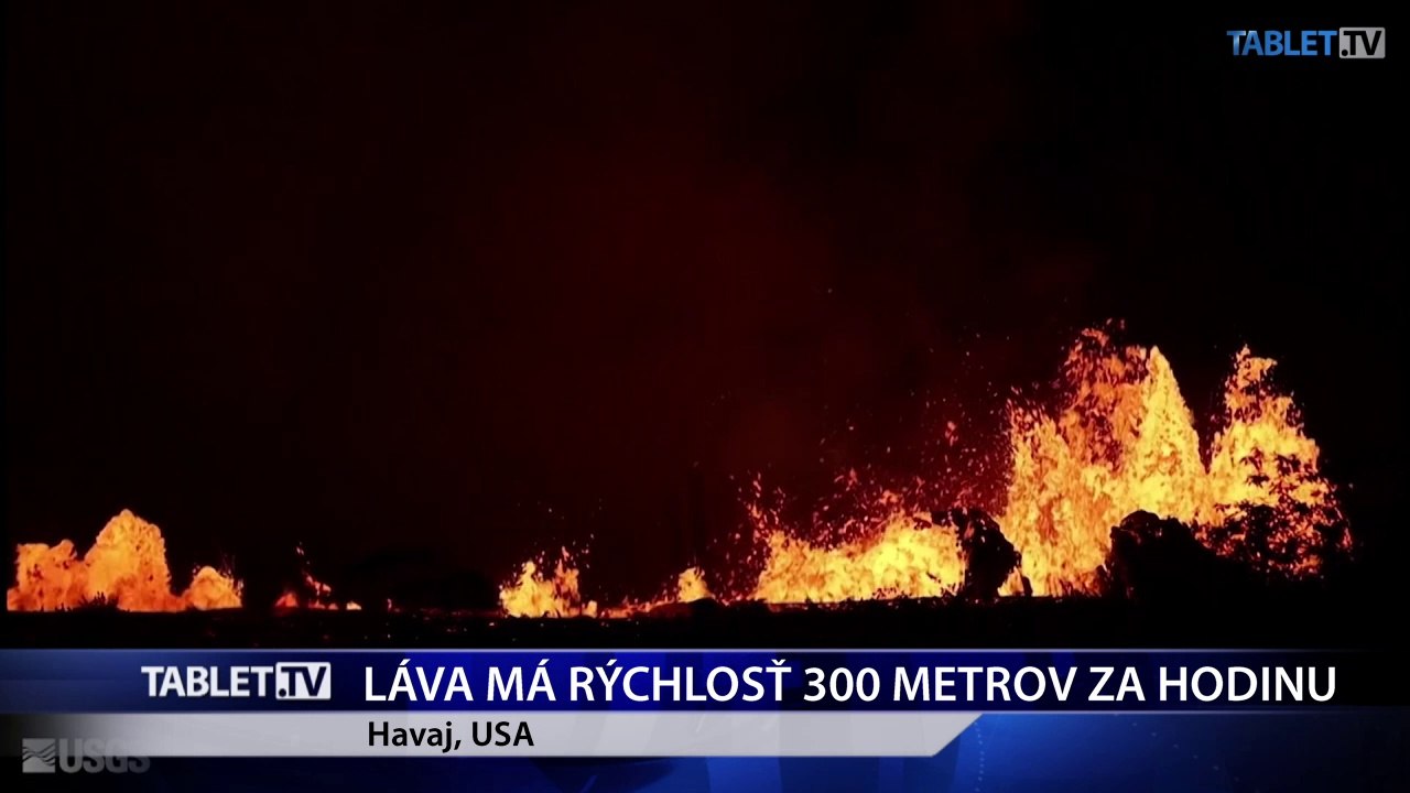 Láva z havajskej sopky vteká do oceánu a vytvára jedovaté oblaky