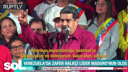 Venezuela'da zafer halkçı lider Maduro'nun oldu