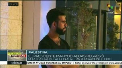 Hospitalizan al presidente palestino Mahmud Abbas