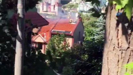 Bahçeşehir’de korkutan yangın