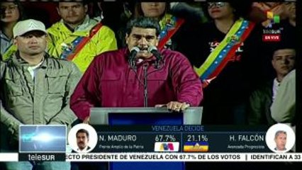 Pdte. Maduro afirma que espera que contendientes reconozcan su triunfo