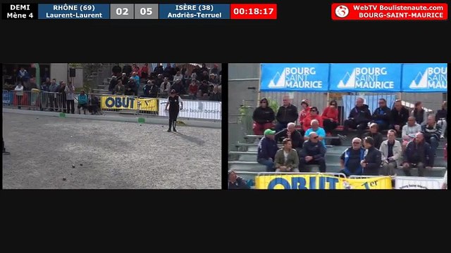 Championnats Régionaux Rhône-Alpes 2018 : Demi-finale féminine Laurent VS Terruel