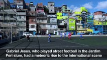 Brazilian footballer Jesus gets mural in hometown favela