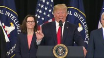 Donald Trump helps swear in new CIA Director Gina Haspel