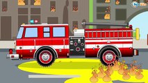 La Super Patrouille: camion de pompier et voiture de police, la Petite Voiture de Course à