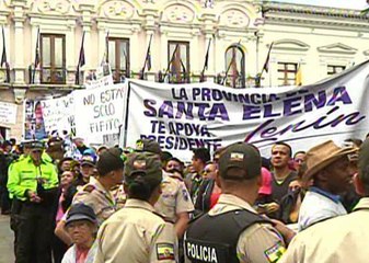 Familiares del  militar desaparecido realizaron un plantón en exteriores en el Palacio de Carondelet