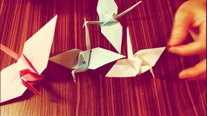 Origami  Paper Crane (Easy and Fast)   Tutorial   How to make a paper crane.
