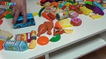 120개 음식 장보기 대결 꼬마버스 타요 자동차 뽀로로 카트 로 제한 시간내에 정해진 물건 담기 장난감 놀이 뉴욕이랑놀자 NY Toys