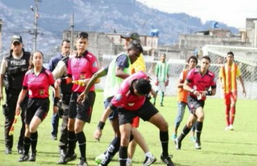Árbitro fue agredido en partido de la categoría sub 18