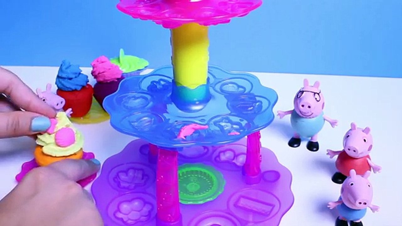 Play Doh Cupcake Tower Playset - Make Frosting Cupcakes with Play Doh Plus