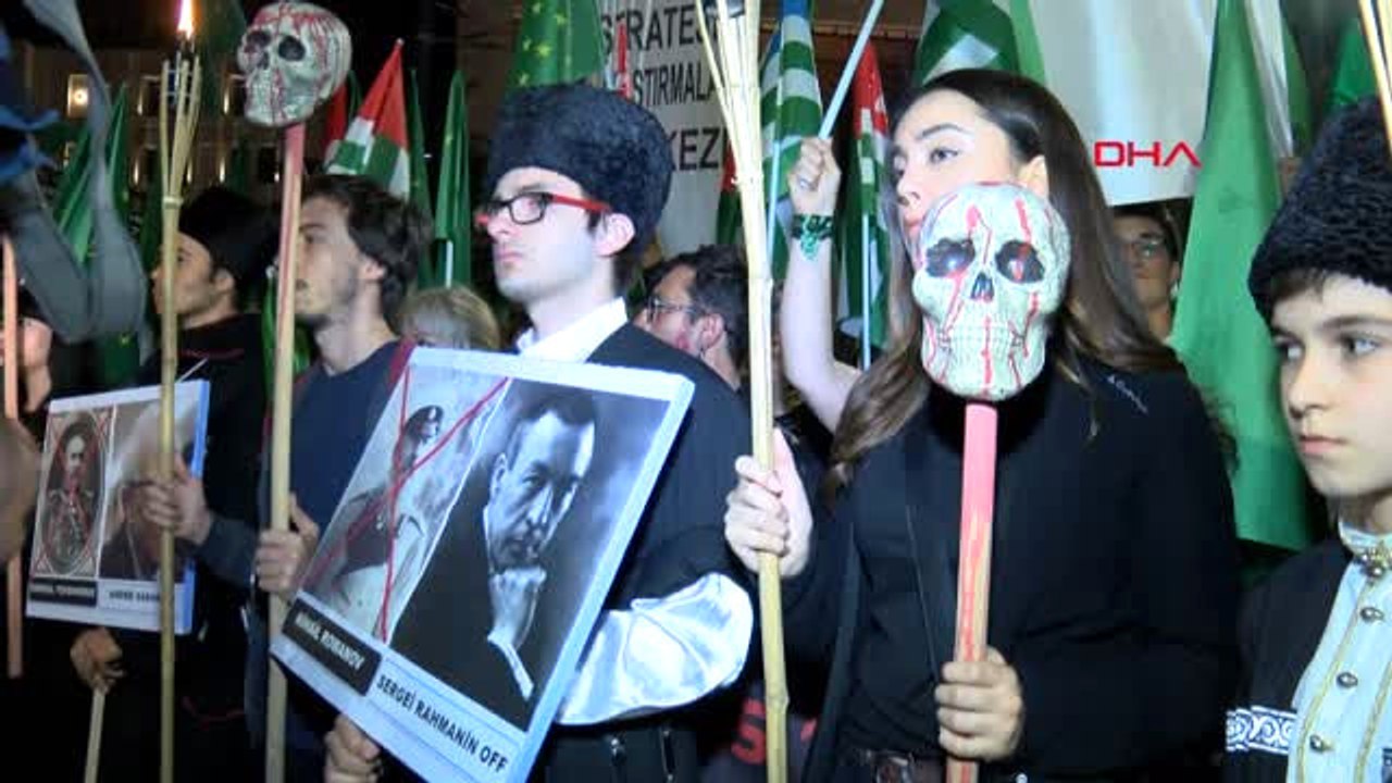 Çerkes Sürgünü ve Soykırımı Protesto Edildi