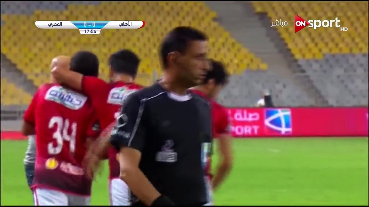 أهداف مباراة الأهلي والمصري ضمن مؤجلات الجولة 28 بالدوري .. ( 2 / 0 )