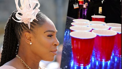Serena Williams DOMINATED In Beer Pong At ROYAL WEDDING!