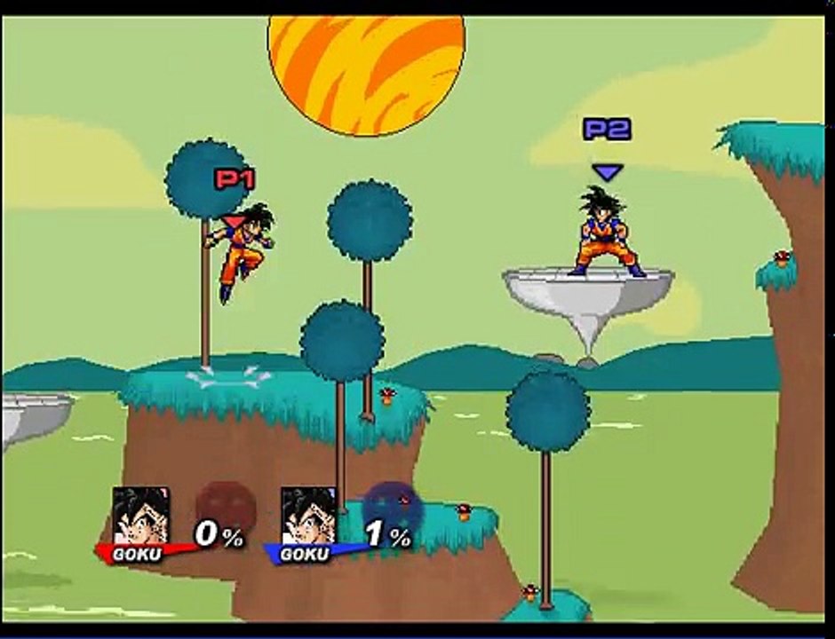 Super Smash Flash 2 Charer Moves Goku