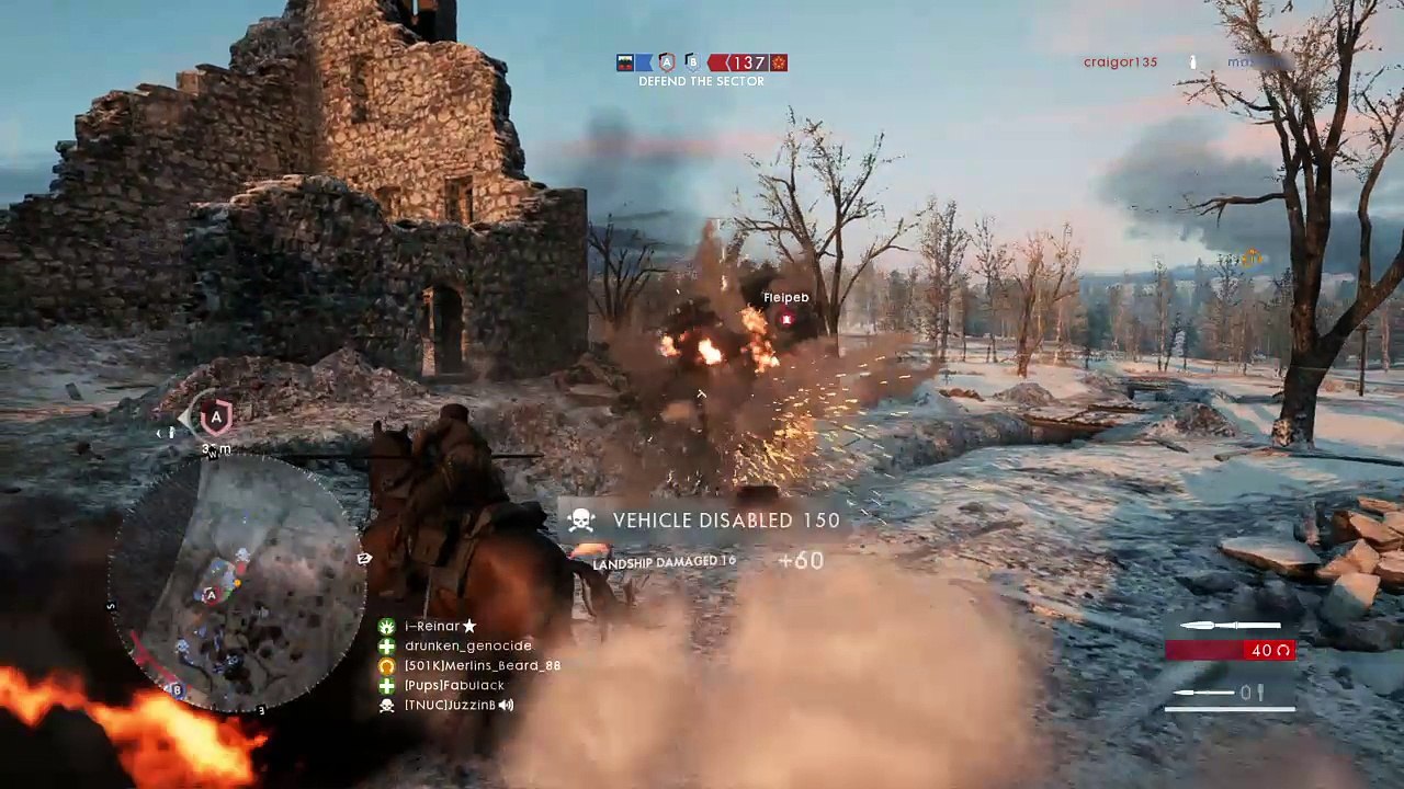 Battlefield 1 moments of LoL