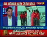 INVS Tarini flagged in by Defence Minister; women from INSV Tarini make history