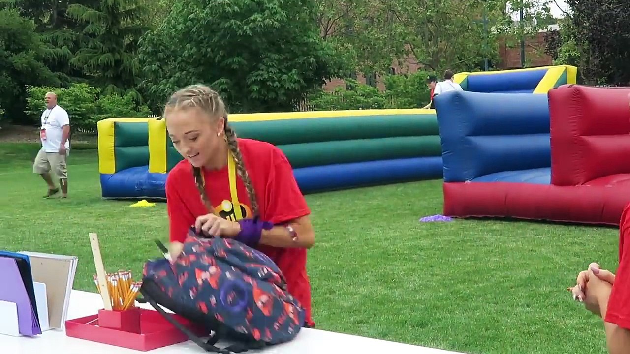 Contortion challenge inspired by Elastigirl from Incredibles at Pixar studios 'Incredibles Day'