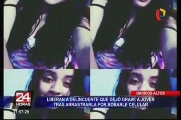 Liberan a sujeto que dejó grave a joven tras arrastrarla para robarle celular