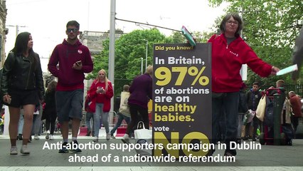 Pro-life campaigners hit the streets ahead of abortion vote