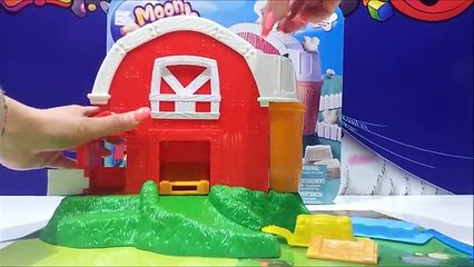 Moon Dough Big Barn Farm Animals Magical Molding Play Dough Toy