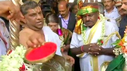 ಇಂದು ಎಚ್ ಡಿ ಕುಮಾರಸ್ವಾಮಿ ಧರ್ಮಸ್ಥಳ ಹಾಗು ಶೃಂಗೇರಿಗೆ ಭೇಟಿ  | Oneindia Kannada