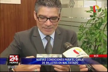 Estas son las nuevas disposiciones para el canje de billetes en mal estado, según BCR