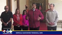 Palabras del presidente de Venezuela Nicolás Maduro desde Palacio de Miraflores 