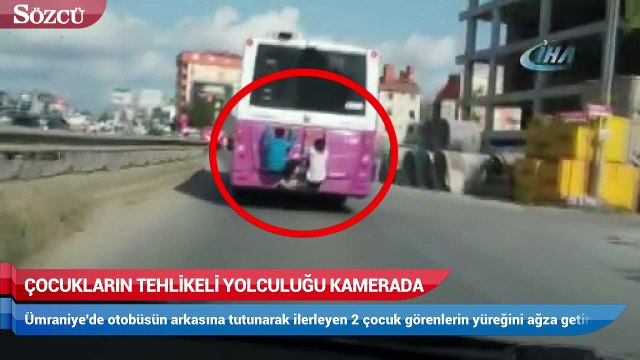 Çocukların tehlikeli yolculuğu kamerada