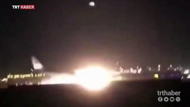 Türk pilot, arızalanan yolcu uçağını burnu üzerine indirdi