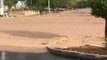 Flash Floods Turn Road Into River in Mesa Hills