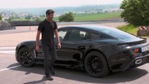 Mark Webber test drives the Porsche Mission E