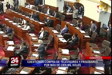 Congreso: cuestionan compra de televisores y frigobares a pocos días del Mundial