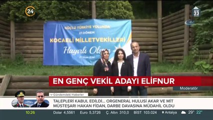 En genç vekil adayı Elifnur