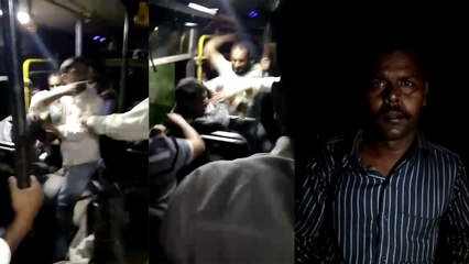 हापुड़ में बस से निकालकर ड्राइवर-कंडक्टर की पिटाई का वीडियो वायरल