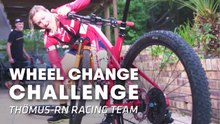 WHEEL CHANGE CHALLENGE: How fast can bikers change a wheel?