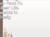 Bear Skin Shag Rug  Plush Premium Faux Fur  Alaskan Bear  Life Size  6   Available in