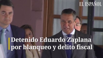 Zaplana, detenido por presunto blanqueo de capitales