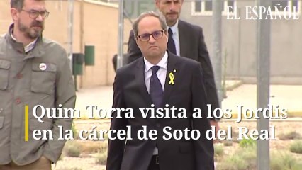 Quim Torra visita a los Jordis en la cárcel de Soto del Real
